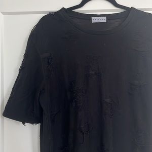 Drifter Distressed T-Shirt Dress - S